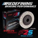 Bremtec EVOLVE BDR15588EV F2S PERFORMANCE+ ROTOR REAR SLOTTED