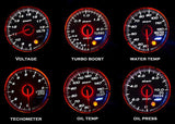 Defi CR Style Link ADVANCE Gauges White Face 52mm Blue/Amber Red