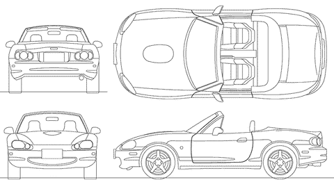 Mazda MX5 Double-sided Carbon Fiber Hardtop Project #1